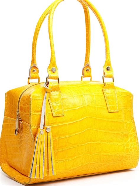 Women's Yellow Designer Handbags 